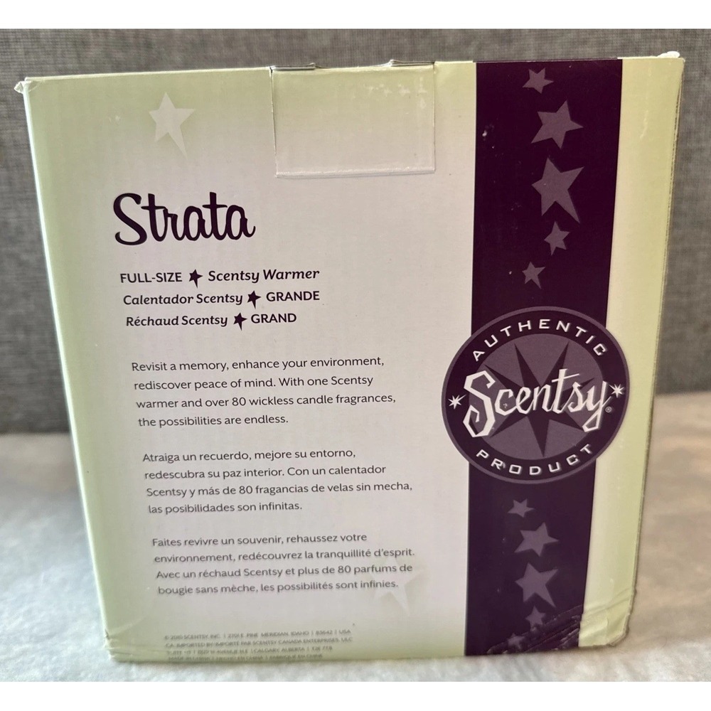 NEW Scentsy STRATA Wax Warmer Ceramic‎ Tray Retired DSW-STRA